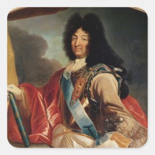 Adesivo Quadrado Retrato de Louis XIV 2