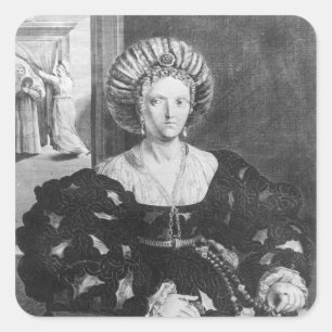 Adesivo Quadrado Retrato de Lucrezia Borgia