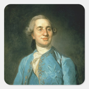Adesivo Quadrado Retrato de Luís XVI 1775