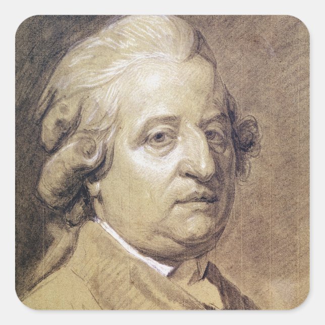 Adesivo Quadrado Retrato de Luís XVI Rei da França (Frente)