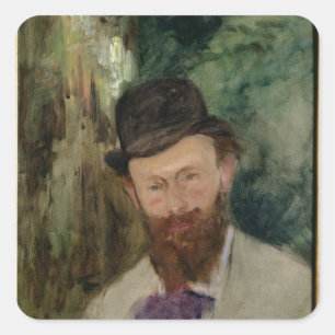 Adesivo Quadrado Retrato de Manet de Edouard Manet c.1880