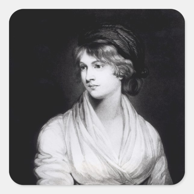 Adesivo Quadrado Retrato de Mary Wollstonecraft Godwin (Frente)