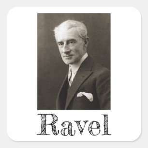 Adesivo Quadrado Retrato de Maurice Ravel (c. 1925)