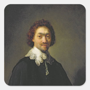 Adesivo Quadrado Retrato de Maurits Huygens, 1632
