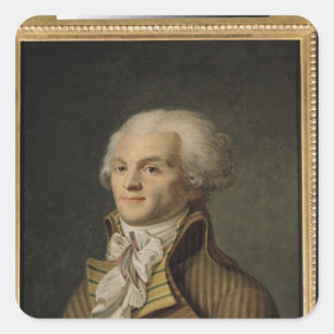 Adesivo Quadrado Retrato de Maximiliano de Robespierre