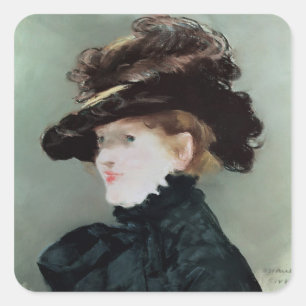 Adesivo Quadrado Retrato de Mery Laurent 1882