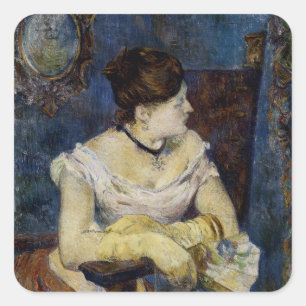 Adesivo Quadrado Retrato de Mette Gaugin, esposa dos artistas