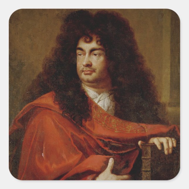 Adesivo Quadrado Retrato de Montfleury (Frente)