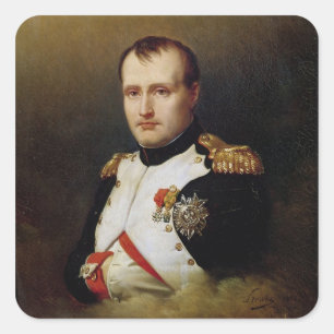 Adesivo Quadrado Retrato de Napoleon mim 1812