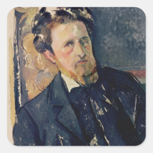 Adesivo Quadrado Retrato de Paul Cezanne   de Joachim Gasquet