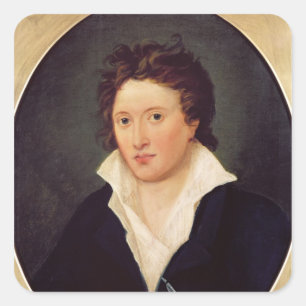 Adesivo Quadrado Retrato de Percy Bysshe Shelley, 1819