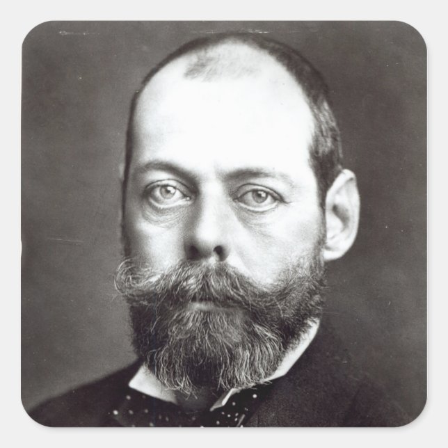 Adesivo Quadrado Retrato de Randolph Churchill (Frente)