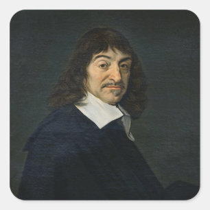 Adesivo Quadrado Retrato de Rene Descartes c.1649