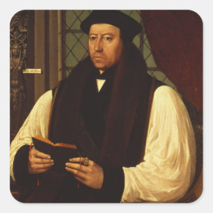 Adesivo Quadrado Retrato de Thomas Cranmer 1546