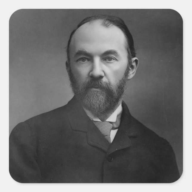 Adesivo Quadrado Retrato de Thomas Hardy (Frente)