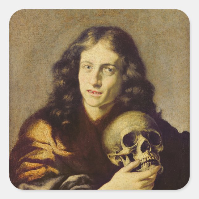 Adesivo Quadrado Retrato de um Homem (Frente)