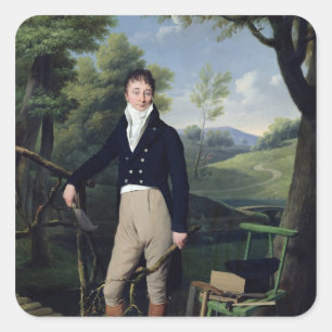 Adesivo Quadrado Retrato de um Homem 3