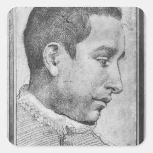 Adesivo Quadrado Retrato de um homem novo
