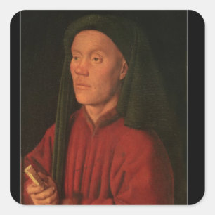Adesivo Quadrado Retrato de um homem novo, 1432