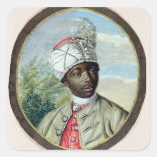 Adesivo Quadrado Retrato de um Jovem (c/c) e cor do corpo em pá