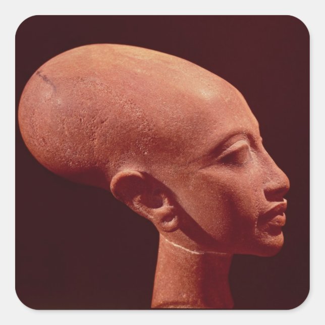 Adesivo Quadrado Retrato de uma filha do Rei Akhenaten (Frente)