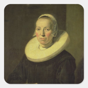 Adesivo Quadrado Retrato de uma mulher, 1644