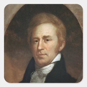 Adesivo Quadrado Retrato de William Clark, c.1807