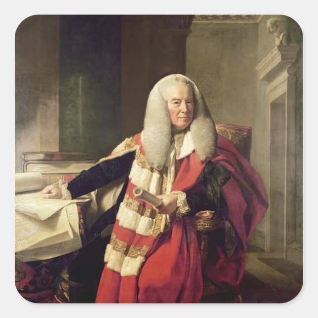 Adesivo Quadrado Retrato de William Murray (Frente)