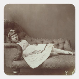 Adesivo Quadrado Retrato de Xie Kitchin (impressão do albume)