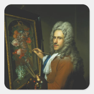 Adesivo Quadrado Retrato do artista Coenraet Roepel