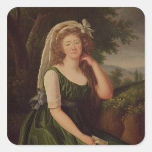 Adesivo Quadrado Retrato do condessa du Barry 1789