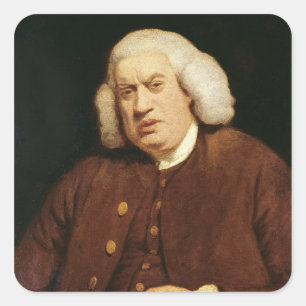Adesivo Quadrado Retrato do Dr. Samuel Johnson