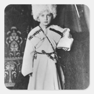 Adesivo Quadrado Retrato do duque grande Nicholas Mikhailovich