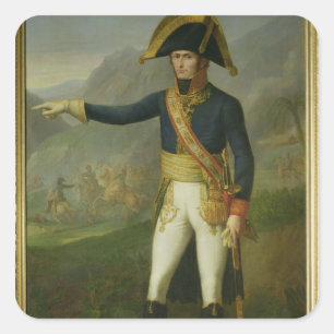 Adesivo Quadrado Retrato do general Charles Vencedor