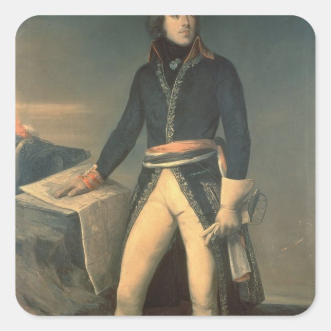 Adesivo Quadrado Retrato do General Louis-Lazare Hoche (Frente)