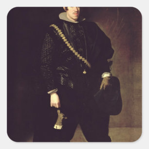 Adesivo Quadrado Retrato do Infante Don Carlos c.1626-27