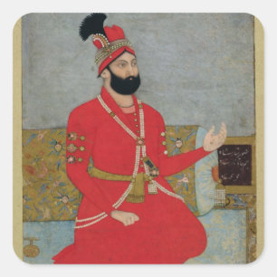 Adesivo Quadrado Retrato do nadir Shah Afshar de Persia (1688-1747