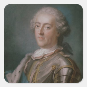 Adesivo Quadrado Retrato do rei de Louis XV de France