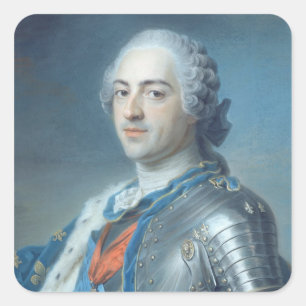 Adesivo Quadrado Retrato do rei Louis XV 1748