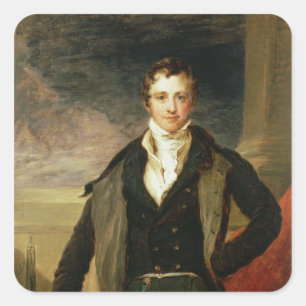 Adesivo Quadrado Retrato do senhor Humphry Davy