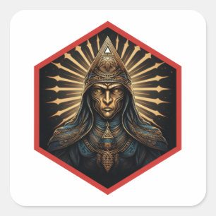 Adesivo Quadrado Retrato Fantástico Incrível dos Illuminati