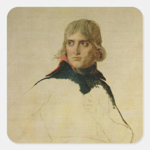 Adesivo Quadrado Retrato inacabado do general Bonaparte