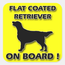 Adesivo Quadrado Retriever Revestido Plano