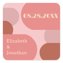 Retro Arches Casamento Cor-de-Rosa Coral