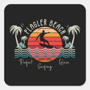 Adesivo Quadrado Retro Flagler Beach