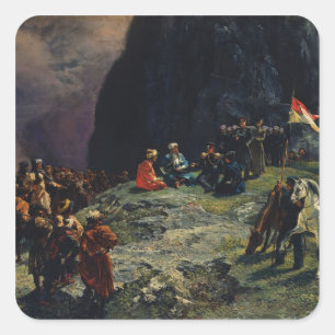 Adesivo Quadrado Reunião de Gen.Kluke von Klugenau & imã