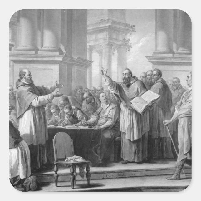 Adesivo Quadrado Reunião de Ruas. Augustine e Donatistas (Frente)