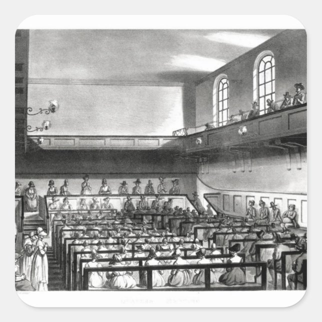 Adesivo Quadrado Reunião dos Quakers, da Ackermann (Frente)