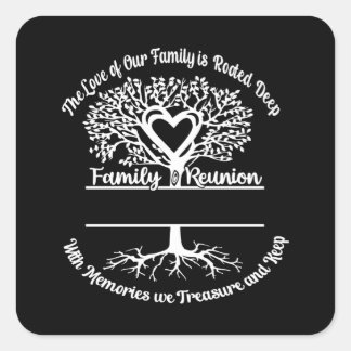 Adesivo Quadrado Reunião Familiar O Amor Da Nossa Família