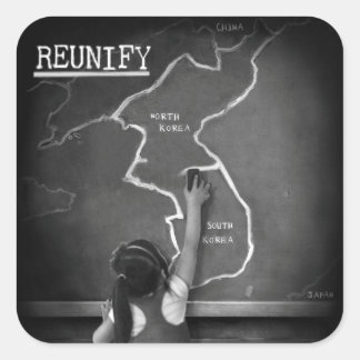 Adesivo Quadrado Reunificar - DMZ/38 Sticker